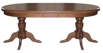 Деревянный стол на кухню 2,0(2,5)х1,1 на двух тумбах, (патина) в Лангепасе