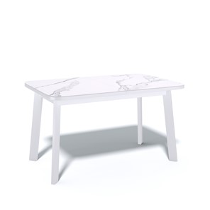 Стол раздвижной AA1200 (белый/керамика мрамор белый) в Лангепасе