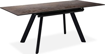 Кухонный раскладной стол Бордо 1CQ 140х85 (Oxide Moro/Графит) в Лангепасе - предосмотр 1
