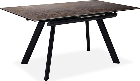 Кухонный раскладной стол Бордо 1CQ 140х85 (Oxide Moro/Графит) в Лангепасе - изображение