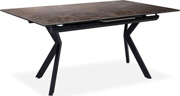 Кухонный стол раскладной Бордо 2CX 160х90 (Oxide Moro/Графит) в Лангепасе