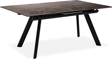 Кухонный стол раскладной Бордо 3CQ 180х95 (Oxide Moro/Графит) в Когалыме