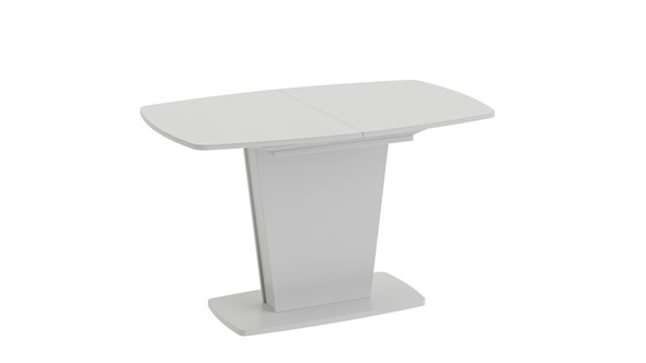 Кухонный стол раздвижной Честер тип 2, цвет Белый/Стекло белый глянец в Югорске - изображение