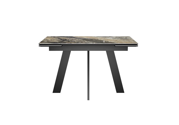 Кухонный стол раскладной DikLine SKM120 Керамика Amadeus/подстолье черное/опоры черные в Югорске - изображение 7