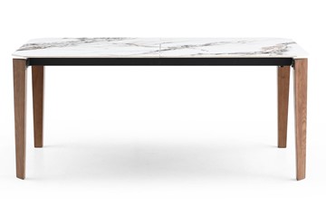 Обеденный раздвижной стол DT8843CW (180) белый мрамор  керамика в Радужном
