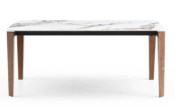 Обеденный раздвижной стол DT8843CW (180) белый мрамор  керамика в Нижневартовске - изображение