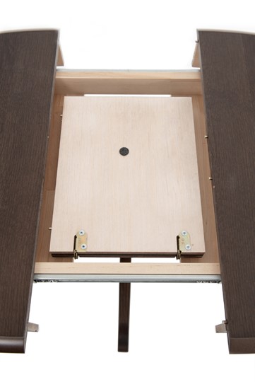 Кухонный раздвижной стол Фабрицио-1 исп. Эллипс, Тон 12 (Морилка/Эмаль) в Лангепасе - изображение 4