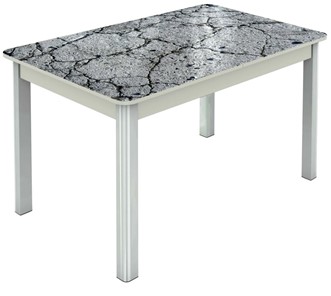 Кухонный стол раздвижной Гамбург исп. 1, ноги метал. крашеные №23 (Exclusive h118/белый) в Когалыме