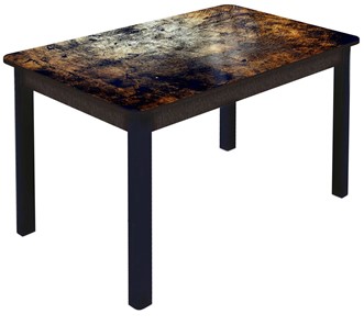 Кухонный раскладной стол Гамбург Мини, ноги метал. крашеные №23 (Exclusive h103/венге) в Сургуте