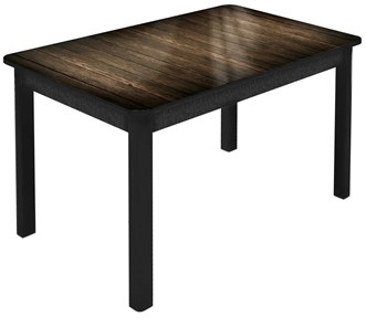 Кухонный раскладной стол Гамбург Мини, ноги метал. крашеные №23 (Exclusive h125/черный) в Лангепасе