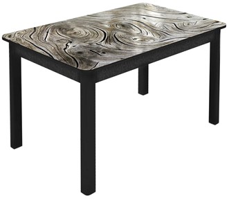 Раздвижной стол Гамбург Мини, ноги метал. крашеные №23 (Exclusive h140/черный) в Нижневартовске