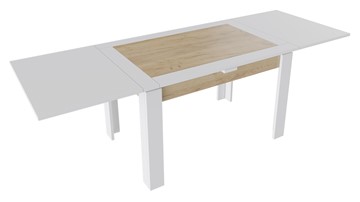 Кухонный раскладной стол Хьюстон тип 4 (Белый/Дуб Крафт золотой) в Нягани - предосмотр 1