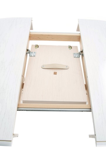 Кухонный стол раздвижной Леонардо-2 исп. Овал, тон 9 (Морилка/Эмаль) в Лангепасе - изображение 4