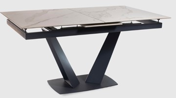 Кухонный стол раздвижной Лорд столешница керамика + стекло в Урае - предосмотр