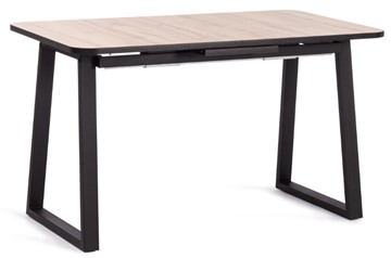 Кухонный стол раздвижной MALTIDO ЛДСП/HPL/металл, 130/160x75x75 Дуб Вотан/чёрный арт.19745 в Урае