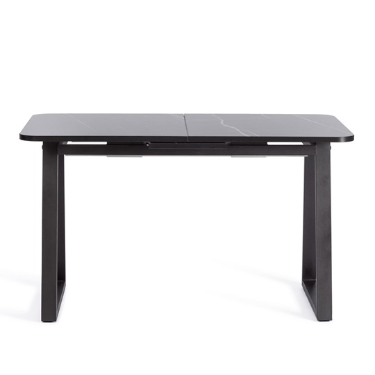 Кухонный стол раскладной MALTIDO ЛДСП/HPL/металл, 130/160x75x75 Мрамор чёрный/чёрный арт.20627 в Лангепасе - изображение 2