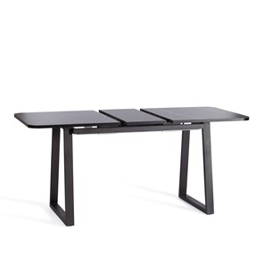 Кухонный стол раскладной MALTIDO ЛДСП/HPL/металл, 130/160x75x75 Мрамор чёрный/чёрный арт.20627 в Лангепасе - предосмотр 5