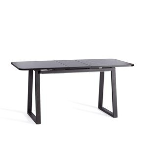 Кухонный стол раскладной MALTIDO ЛДСП/HPL/металл, 130/160x75x75 Мрамор чёрный/чёрный арт.20627 в Лангепасе - предосмотр 6