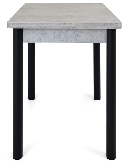 Кухонный раскладной стол Милан-2 EVO, ноги черные, светлый цемент в Когалыме - изображение 2
