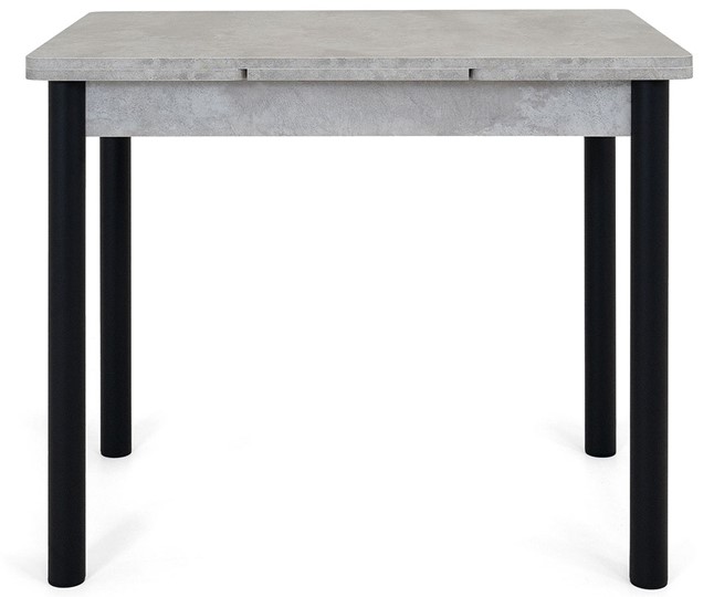 Кухонный раскладной стол Милан-2 EVO, ноги черные, светлый цемент в Когалыме - изображение 5
