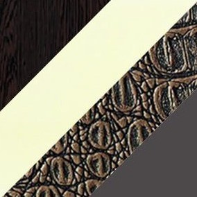 Кухонный стол раскладной НСПГ-02 СТК, венге/песочный/крокодил медный/опоры прямые коричневые в Лангепасе - изображение 2