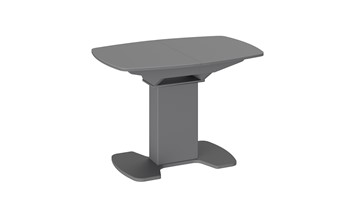 Кухонный стол раздвижной Портофино (СМ(ТД)-105.01.11(1)), цвет Серое/Стекло серое матовое LUX в Лангепасе