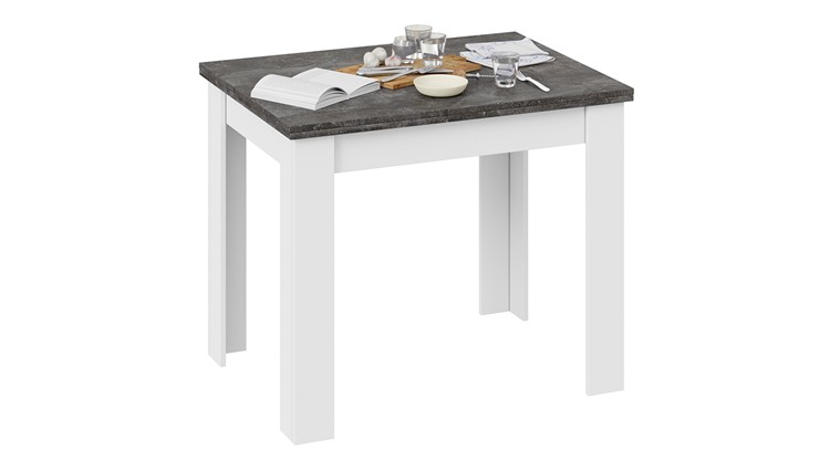 Кухонный раскладной стол Промо тип 3 (Белый/Ателье темный) в Нягани - изображение 2