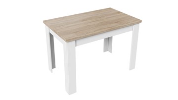 Кухонный раздвижной стол Промо тип 4 (Белый/Дуб сонома светлый) в Радужном