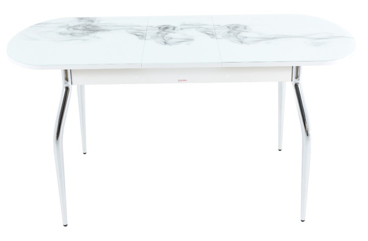 Раздвижной стол Ривьера исп.1 ноги метал. крашеные №24 Фотопечать (Цветы №14) в Лангепасе - изображение 8