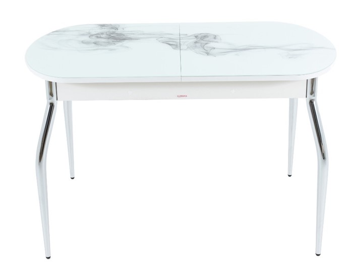 Раздвижной стол Ривьера исп.1 ноги метал. крашеные №24 Фотопечать (Кофе №20) в Лангепасе - изображение 6