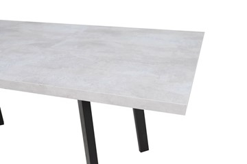 Кухонный раскладной стол Робин, опоры прямые, цемент светлый в Радужном - предосмотр 3