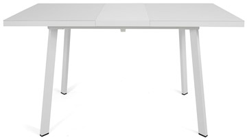 Раздвижной стол Сальвадор-1G (ноги белые, стекло cristal/белый цемент) в Советском - предосмотр 5