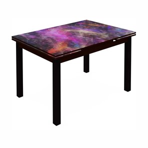 Кухонный стол раскладной Шанхай исп.2 ноги метал. крашеные №21 (Exclusive h152/черный) в Когалыме