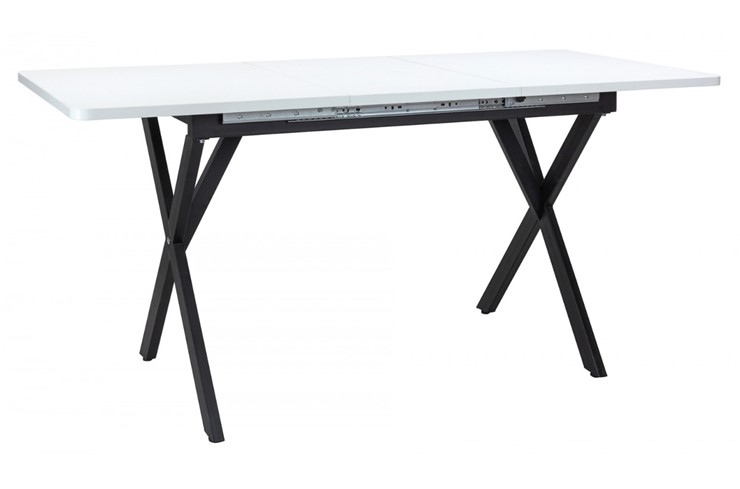 Обеденный раздвижной стол Стайл № 11 (1100/1500*700 мм.) столешница Оптивайт , фотопечать, форма Флан, с механизмом бабочка в Лангепасе - изображение 3