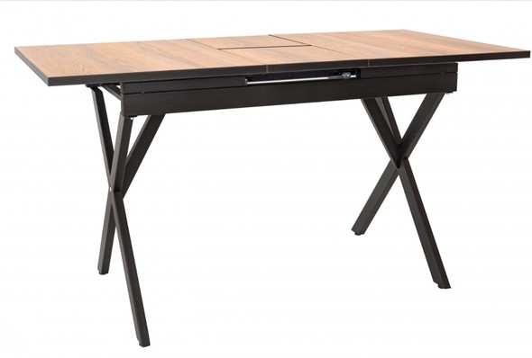 Кухонный стол раздвижной Стайл № 11 (1100/1500*700 мм.) столешница пластик, форма Форте, с механизмом бабочка в Лангепасе - изображение