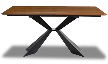 Кухонный раскладной стол T1712A: орех 180 (WK-07)/черный (PC-02) в Нижневартовске