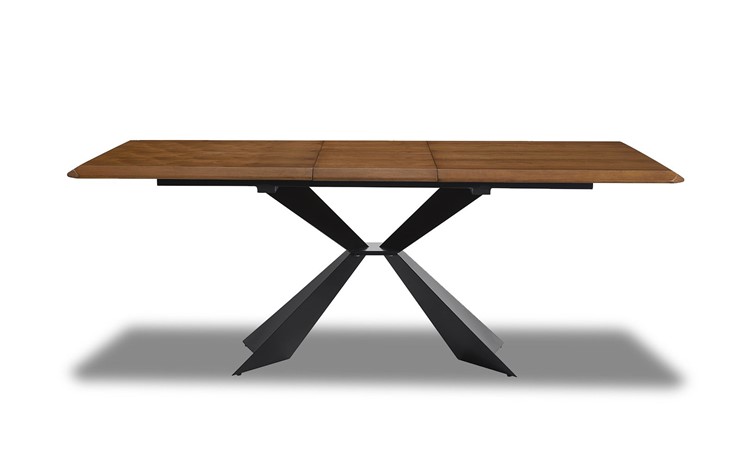 Кухонный раскладной стол T1712A: орех 180 (WK-07)/черный (PC-02) в Лангепасе - изображение 3