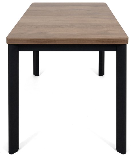 Кухонный раскладной стол Токио-2L (ноги металлические черные, дуб табако) в Нижневартовске - изображение 2