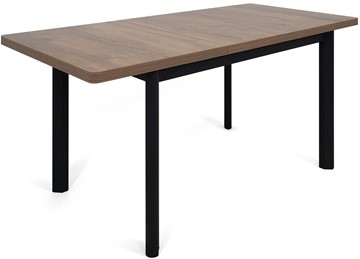 Кухонный раскладной стол Токио-2L (ноги металлические черные, дуб табако) в Нижневартовске - предосмотр 3