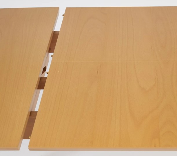 Стол раздвижной VAKU (Ваку) бук/мдф 80x120+40x75, Натуральный бук арт.13987 в Сургуте - изображение 4