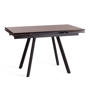 Кухонный раздвижной стол VIGO ЛДСП/HPL/металл,120x80x30х30х75 см, Дуб Вотан/чёрный арт.20622 в Лангепасе