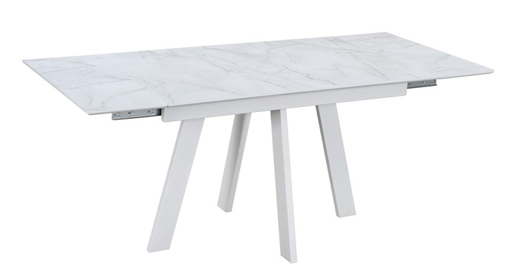 Кухонный стол раскладной Wings, Жемчужный Перито/Белый в Урае - изображение 2