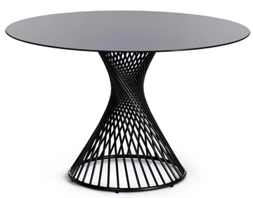 Стеклянный стол BERTOIA (mod. GT21) металл/стекло, Black (черный) арт.20595 в Нижневартовске