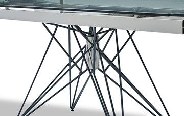 Кухонный стол раздвижной T-041 (140) прозрачный в Нягани - предосмотр 2