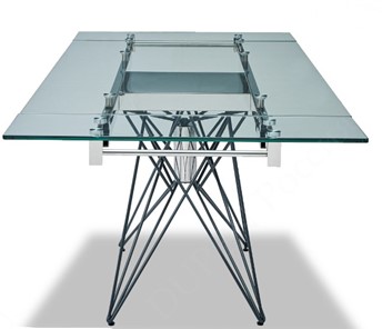 Кухонный стол раздвижной T-041 (140) прозрачный в Сургуте - предосмотр 4