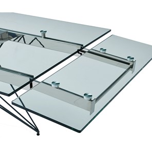 Кухонный стол раздвижной T-041 (140) прозрачный в Урае - предосмотр 5
