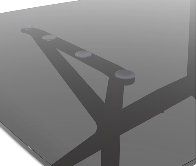 Стол на кухню SHT-ТT26 90 стекло/SHT-TU30 дымчатый/черный в Когалыме - изображение 4