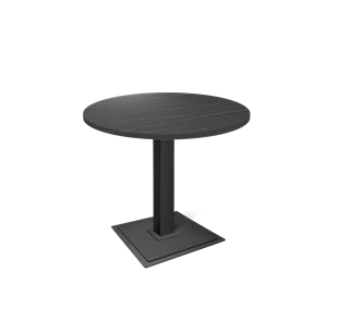 Маленький стол SHT-TU5-BS1 / SHT-TT 80 ЛДСП (камень пьетра гриджио черный/черный) в Радужном