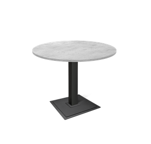 Мини-стол на кухню SHT-TU5-BS1 / SHT-TT 90 ЛДСП (бетон чикаго светло-серый/черный) в Югорске