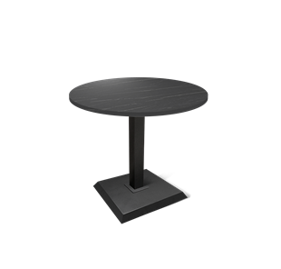 Маленький обеденный стол SHT-TU5-BS2 / SHT-TT 80 ЛДСП (камень пьетра гриджио черный/черный) в Радужном
